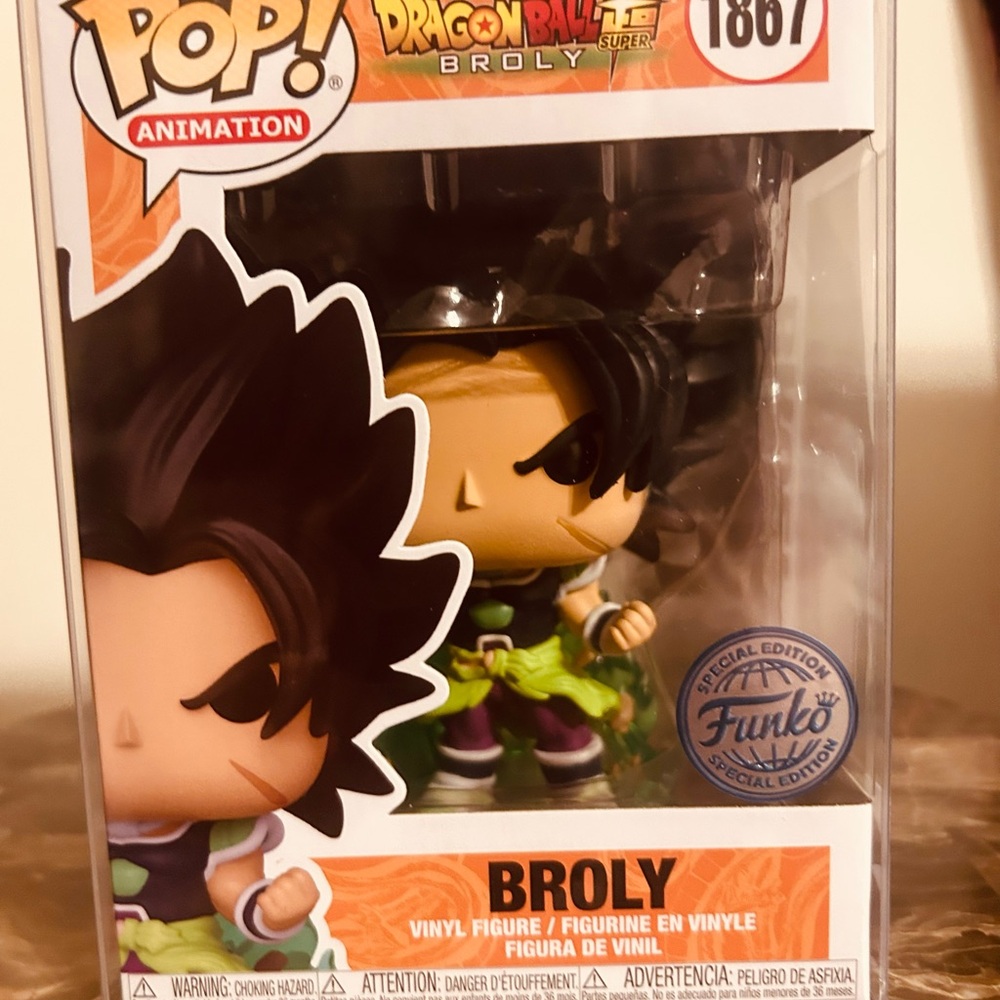 Funko Pop! Vinyl Dragon Ball Super Broly #1867 Special Edition Figure